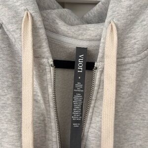 Vuori Gray Zip-Up Hoodie